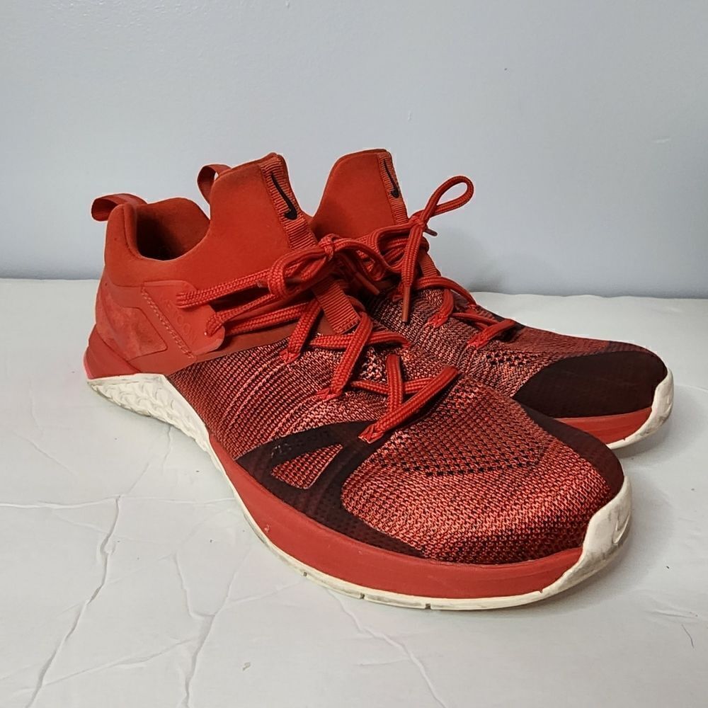 NIKE Metcon Flyknit 3 Mystic Red Running Shoes AQ8022-600 Men's size 11.5